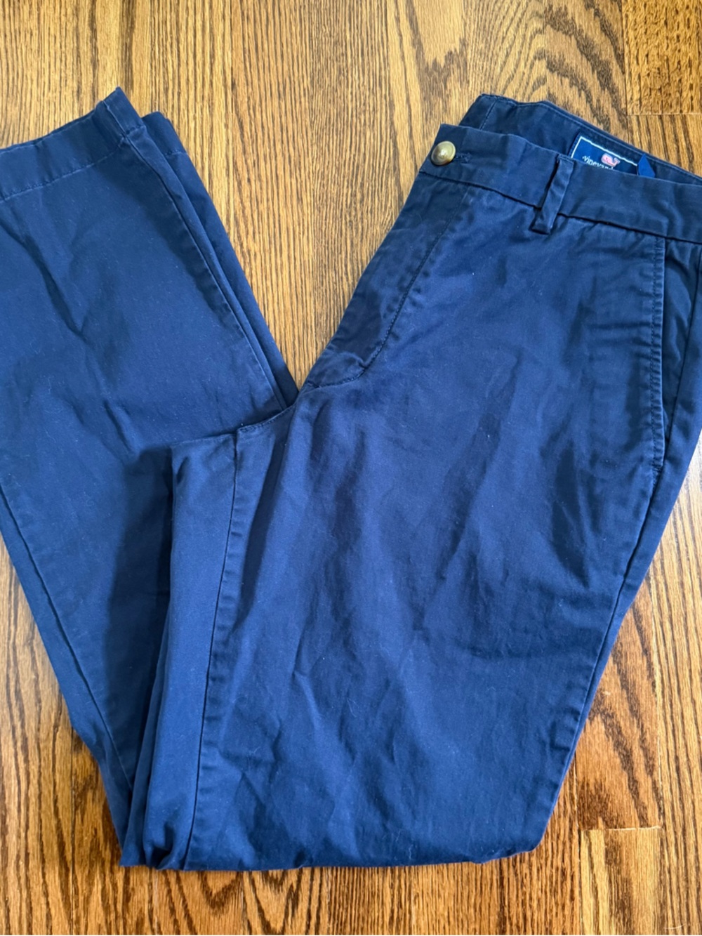 Vineyard Vines Navy Flat Front Chino Pant Size 34x32